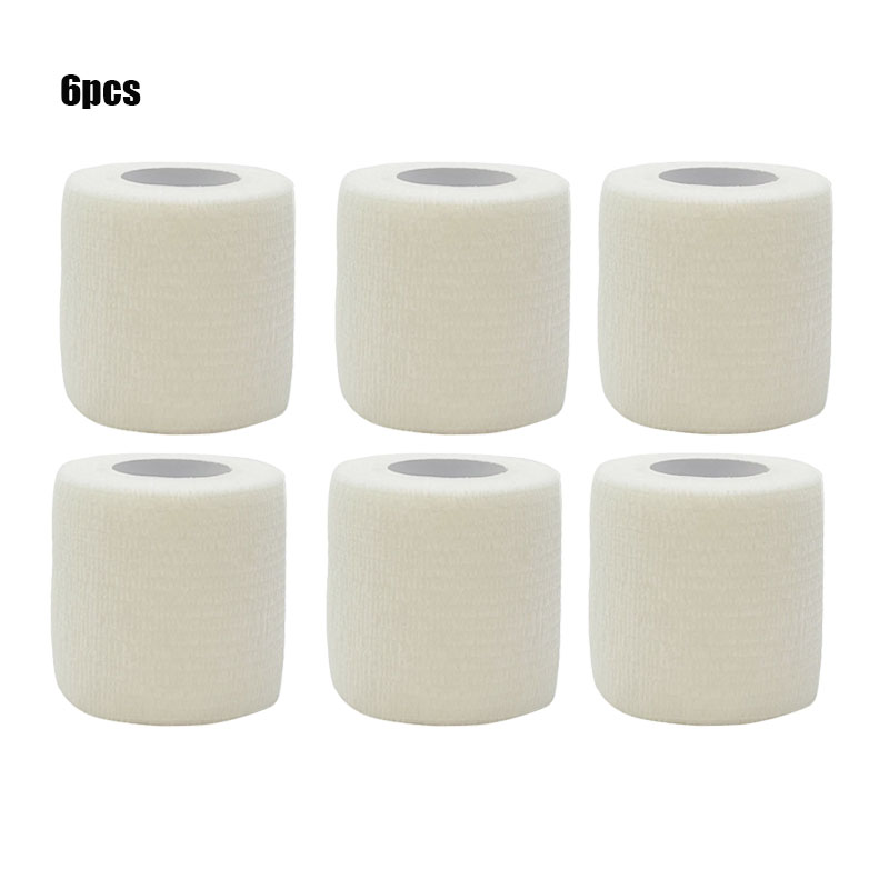 3/6/20 piezas vendajes elásticos autoadhesivos deportivos blancos antideslizantes atléticos no tejidos desechables Kit de ayuda de vendaje elástico impermeable