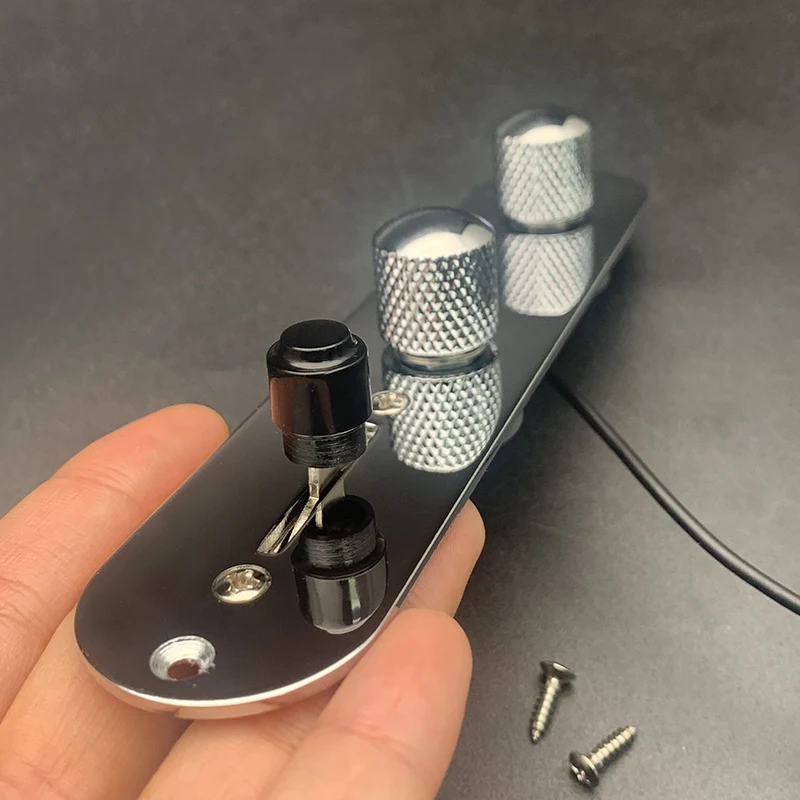 Perillas de interruptor de hoja de arnés de placa de Control precableada cargada con cable de 3 vías para guitarra TL Tele Telecaster piezas de guitarra