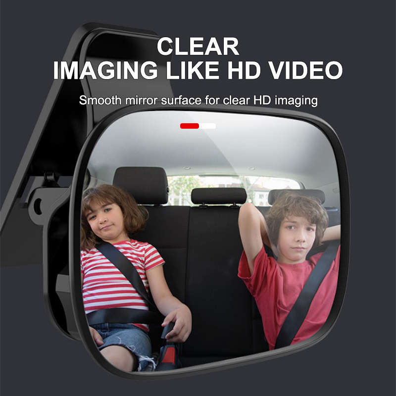 Seametal espelho interior do carro espelhos do bebê 120 graus grande angular observação espelho 360 graus rotativo auxiliar observar espelho