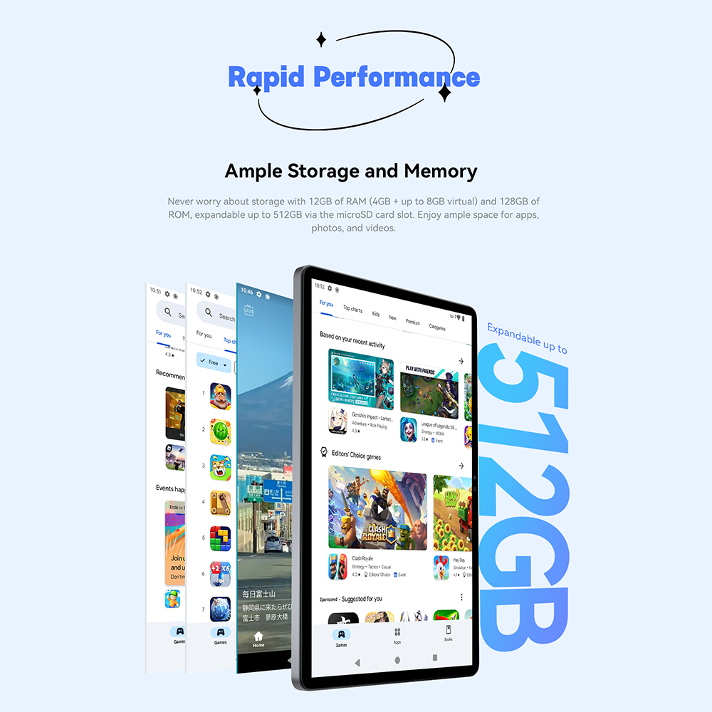 Alldocube iPlay 60 Lite La primera tableta 4G LTE de 11 pulgadas al mundo con Android 14 12 GB de RAM + 128 GB de ROM 8000 mAh compatible con Widevine L1