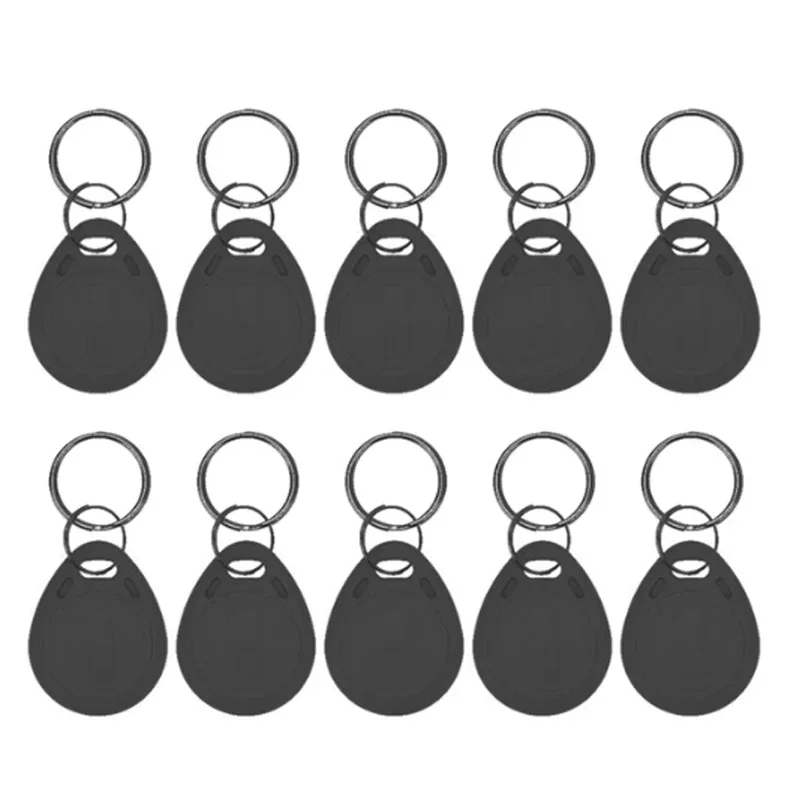 5YOA 10 Uds 125KHz solo lectura RFID TK4100 EM4100 llaveros de proximidad inteligente seguro puerta entrada Control de acceso ID llavero Token Tag