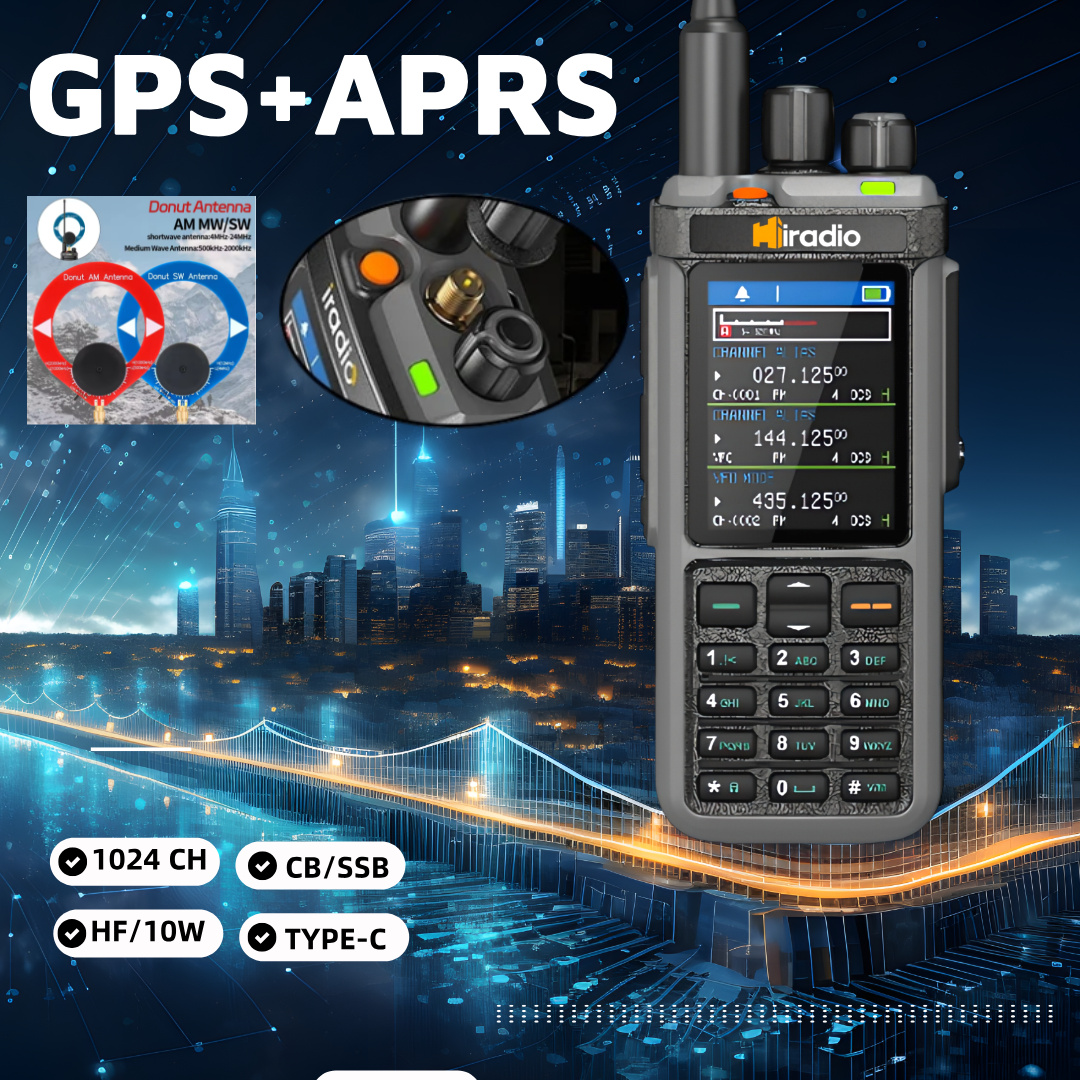 Iradio UV-98 PLUS Air Band Walkie Talkie Cross Band Repeater 2.4"large scree USB LSB CW CB SW MW LW SSB HF Multi Band Ham Radio