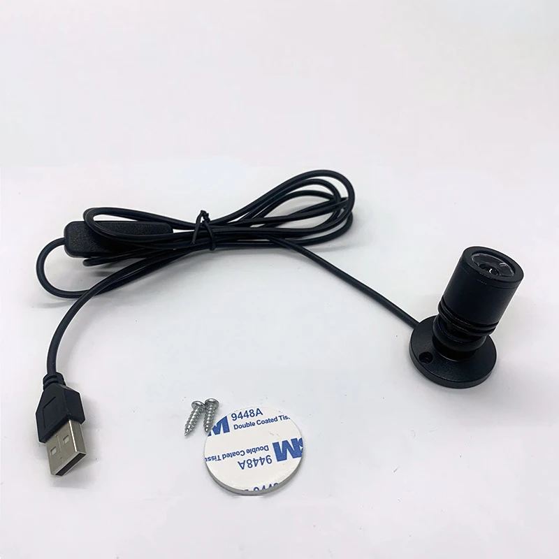 USB Led Wine Cabinets Mini Astigmatic Light Plug Spotlight For Model Display Counters Garage Kits Display Boxes Shelf Downlights