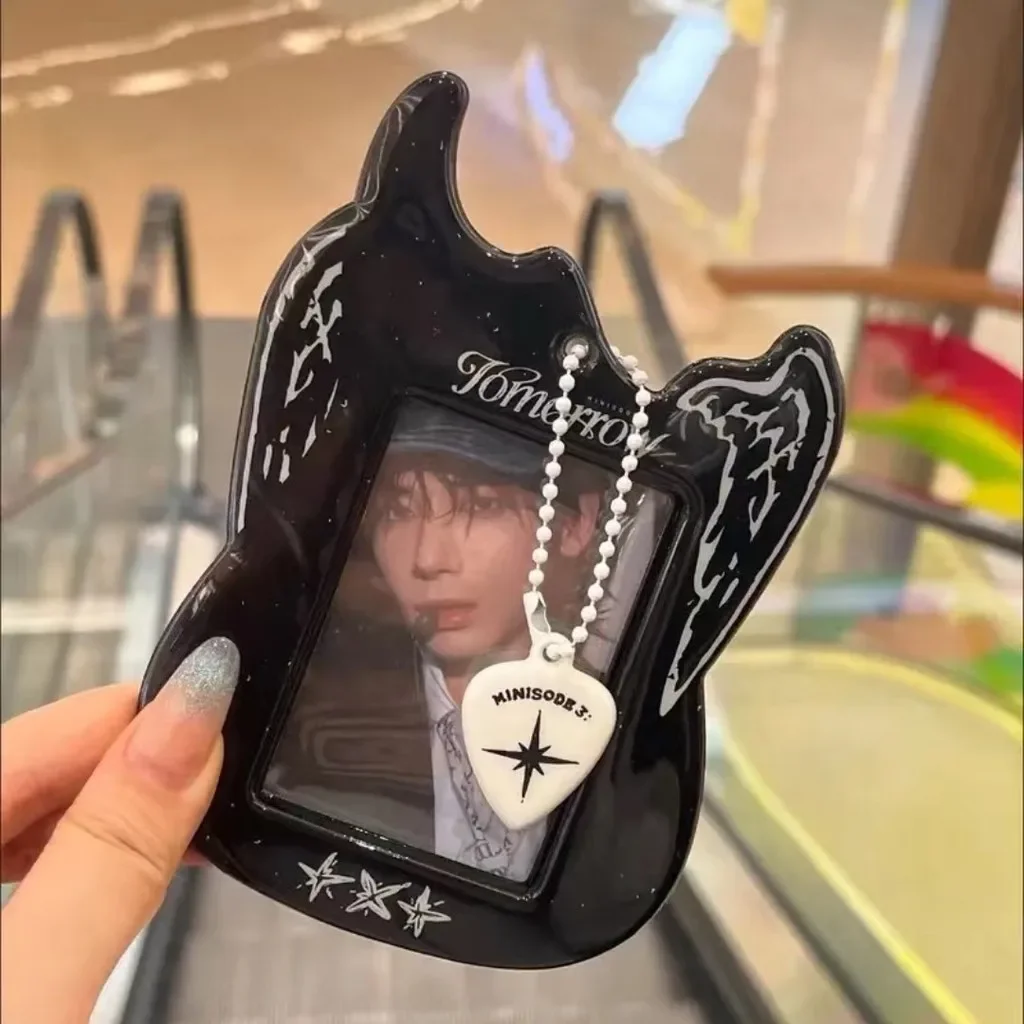 Kpop Gita Design Photocard ผู้ถือด้านหลัง 3 นิ้ว Idol Photo Card Holder