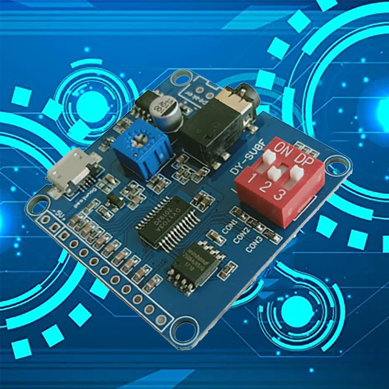 DY-SV8F Voice Playback Module MP3 Player UART I/O Trigger Amplifier Class D 5W 8M Storage Flash SD/TF Card For Arduino