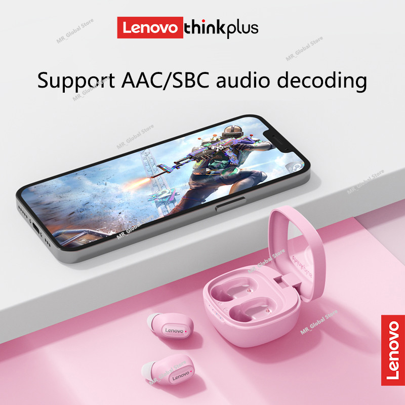 Lenovo Original xt62 Kopfhörer Bluetooth 5,3 drahtlose Ohrhörer Kopfhörer mit geringer Latenz Mini-HiFi-Sport-Headset mit Mikrofon HD-Anruf