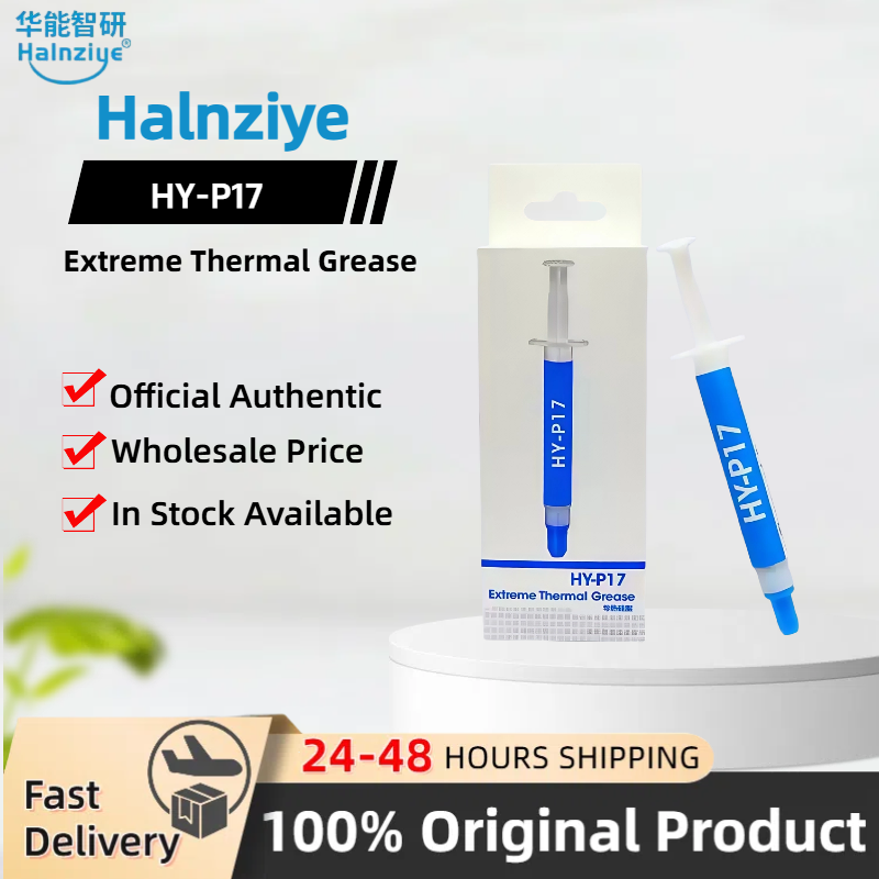 Оригинальная термопаста Halnziye HY-P17 премиум-производительная для всех процессоров, процессор/графический процессор, высокая теплопроводность, 2 г/4 г