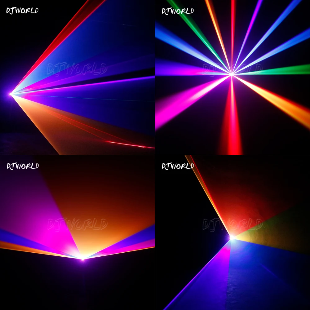 1000mW Max RGB Light 1W สี Animation Scan Light โปรเจคเตอร์ DJ ไนท์คลับบาร์ปาร์ตี้งานแต่งงาน DMX Stage Effects