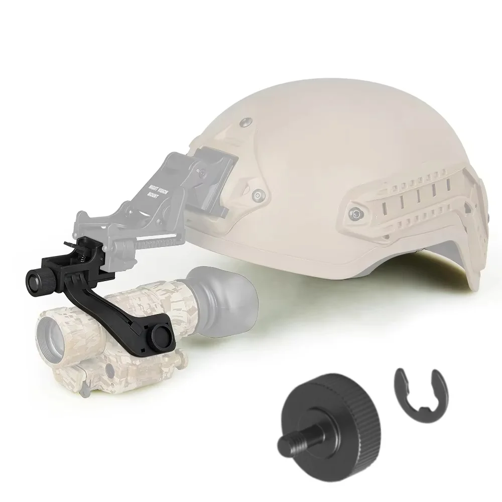 BOOIU J Arm Nachtzicht Mount voor AN/PVS-14 Monoculaire NVG Zwaluwstaart Nachtzicht Scope Tactische Snelle Helm Mount J Arm Adapter