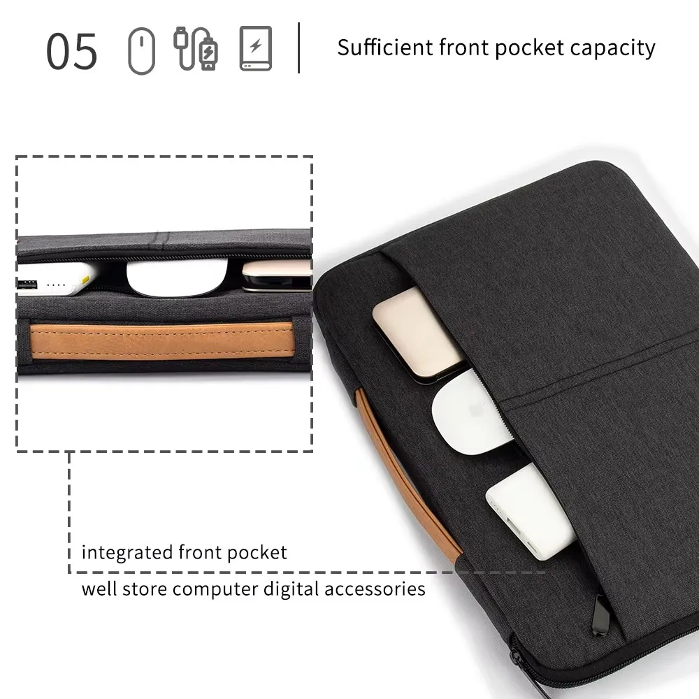 Computer Bag Laptop Sleeve Bag 14 15.6 Inch Notebook Pouch for Shockproof Computer Briefcase for Business Travel Laptop case