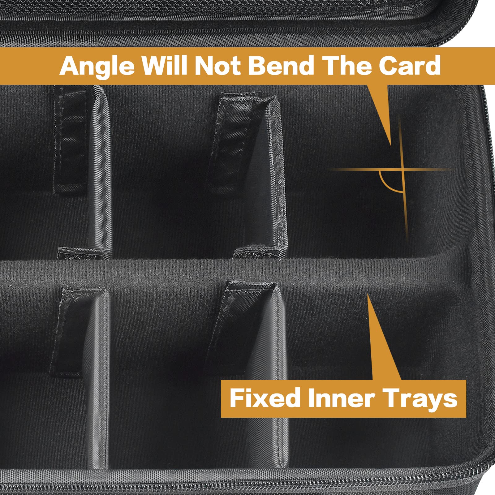 Trading Card Case Storage Box Deck Boxes for 2700+ Standard Card Games. Travel Organizer Holder Compatible with TCG