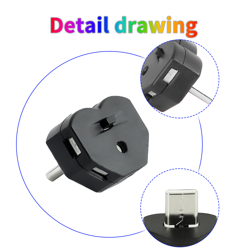 Mini Type-C LED RGB multifunctioneel omgevingslicht 8 kleuren veranderlijk 5V voor autocomputer en powerbanks verschillende apparaten