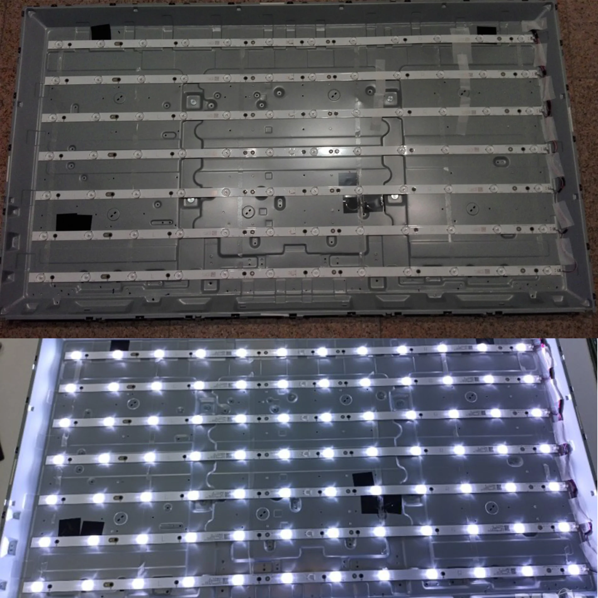 14ชิ้นแถบไฟ LED สำหรับ49PUS6551 49PUS6581 49PFF5701 49PUH6101 49PUS7272 LB49016 V1_00 GJ-2K16-490-D712-P5-R TPT490U2-EQLSJA.G L
