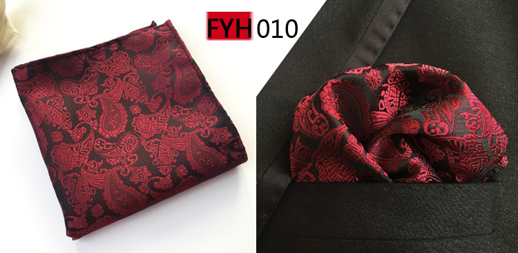 ผ้าเช็ดหน้าลาย Paisley แบบคลาสสิกสำหรับผู้ชายงานเลี้ยงธุรกิจสำนักงานอุปกรณ์ของขวัญงานแต่งงานสีชมพูสีเหลืองกระเป๋าสี่เหลี่ยม