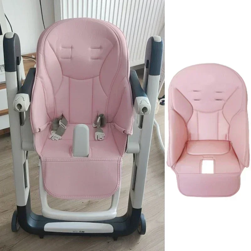 Esszimmerstuhlbezug, PU-Leder, Baby-Esszimmerstuhlbezug, weicher, multifunktionaler Sitzbezug mit Polsterung, bequem für Kinder