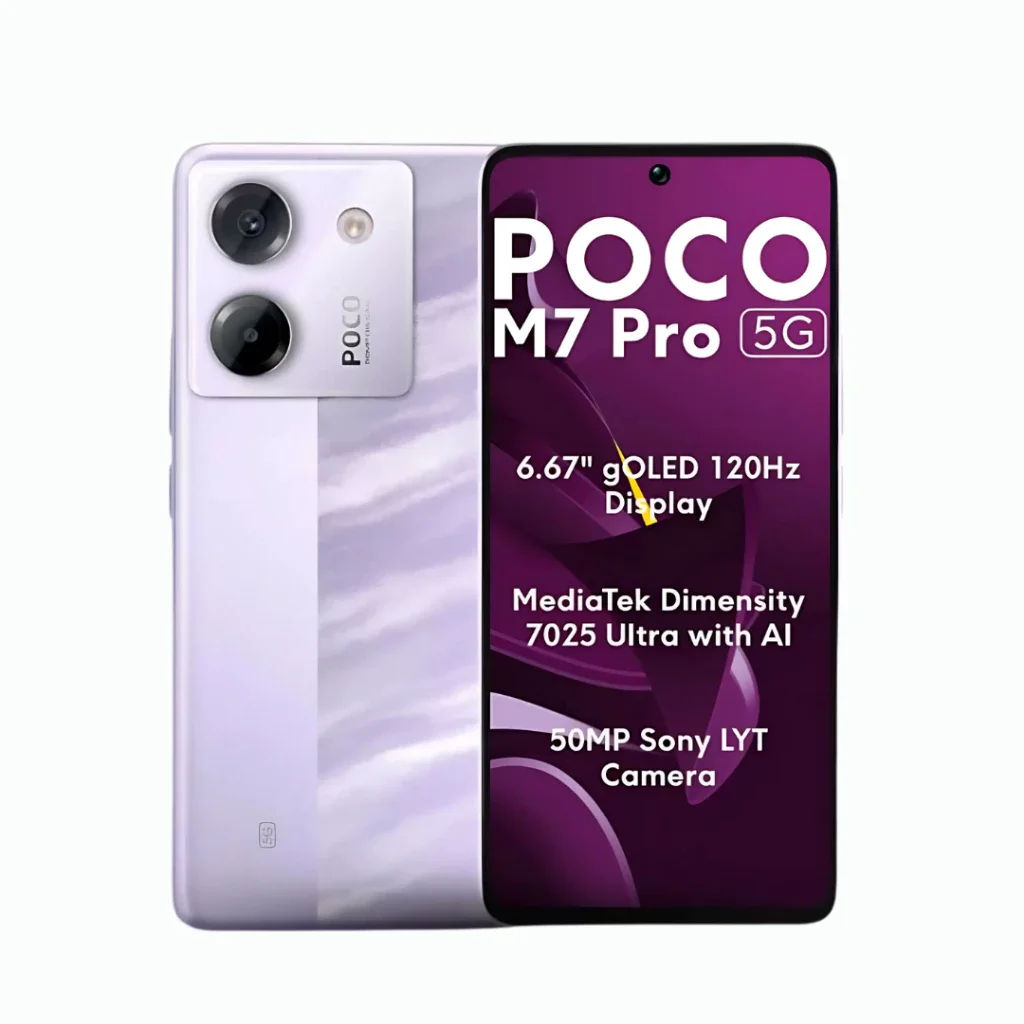Versão global poco m7 pro 5g smartphone dimensão 7025-ultra 50mp câmera sony com os 120hz display amoled 5110mah bateria nfc