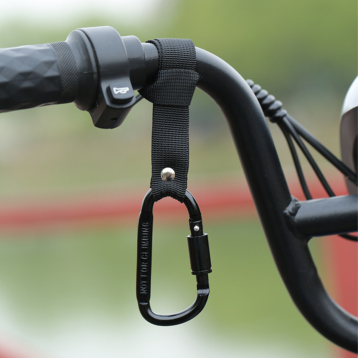 Motorcycle Electric Scooter Hook Front Hook Aluminum Alloy Handlebar Hook for Bicycle Handlebar Hook Clip No-Drill Hook Black