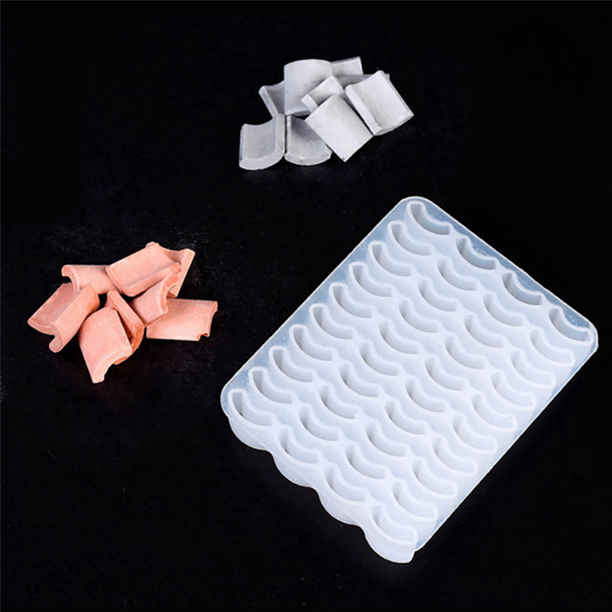 BAAU 1/16 Scale Miniature อิฐแม่พิมพ์,8 Pack อิฐจําลองแม่พิมพ์ DIY ชุดสําหรับตารางทรายภูมิทัศน์อุปกรณ์เสริม
