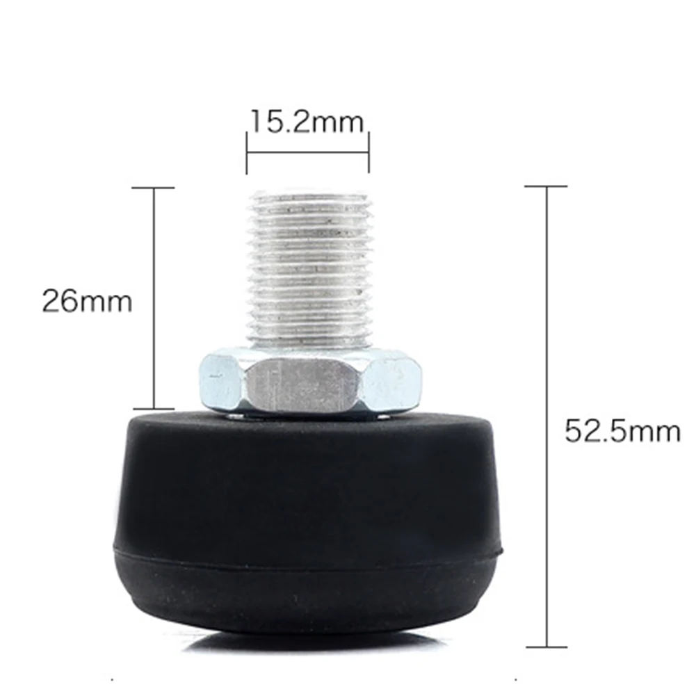 2 bouchons d'orteils pour patins à roulettes, frein 15.2mm 82A, hauteur réglable en caoutchouc Via écrou pour chaussures de patins à roulettes, diamètre du trou de vis 1.5cm