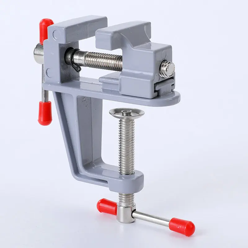 Mini tornillo de banco multifuncional, 3,5 MM, aluminio, miniatura, pequeños joyeros, Hobby, abrazadera en mesa, alicates planos, herramienta