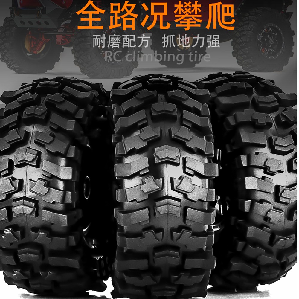 4 ชิ้น 1.9 นิ้วยางยาง 118*45 มิลลิเมตรสําหรับ 1/10 Rc Crawler รถ Trax Trx4 Axial Scx10 Wraith scx10 Yikong Rgt Wrangler 1.9 ล้อ