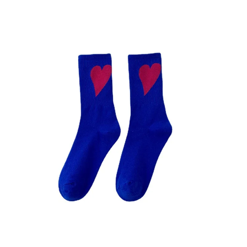 Calcetines divertidos de algodón para hombre y mujer, medias coreanas para parejas, otoño e invierno, novedad