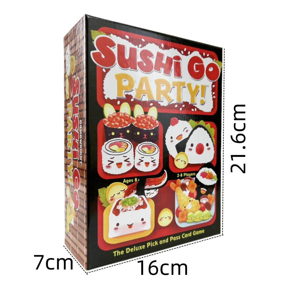 1 doos Sushi Go Family Gathering Bordspelkaart, Leuk kaartspel Sushi Go Party Kaartspellen Dekrol Creatief vakantiecadeau