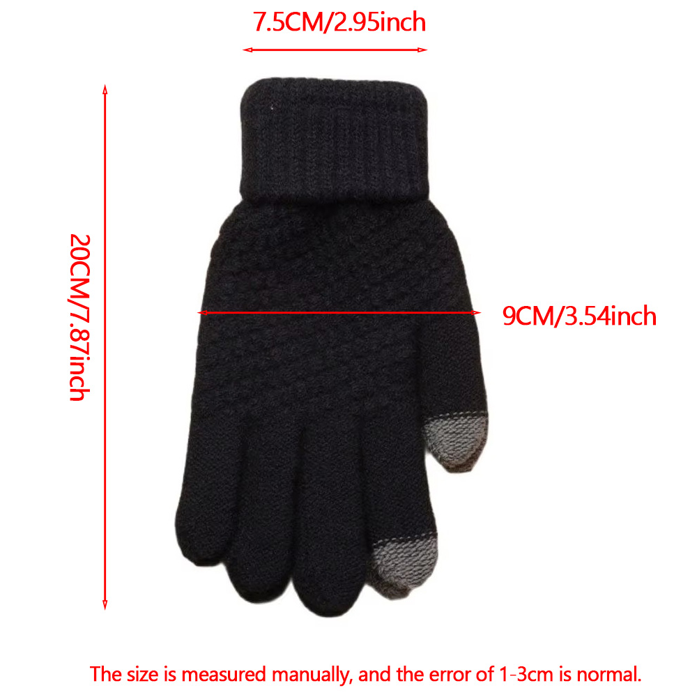 Damen Kaschmir gestrickte Winter handschuhe Frauen Herbst Winter warm dick Touchscreen Skifahren Outdoor-Fahrrad handschuh