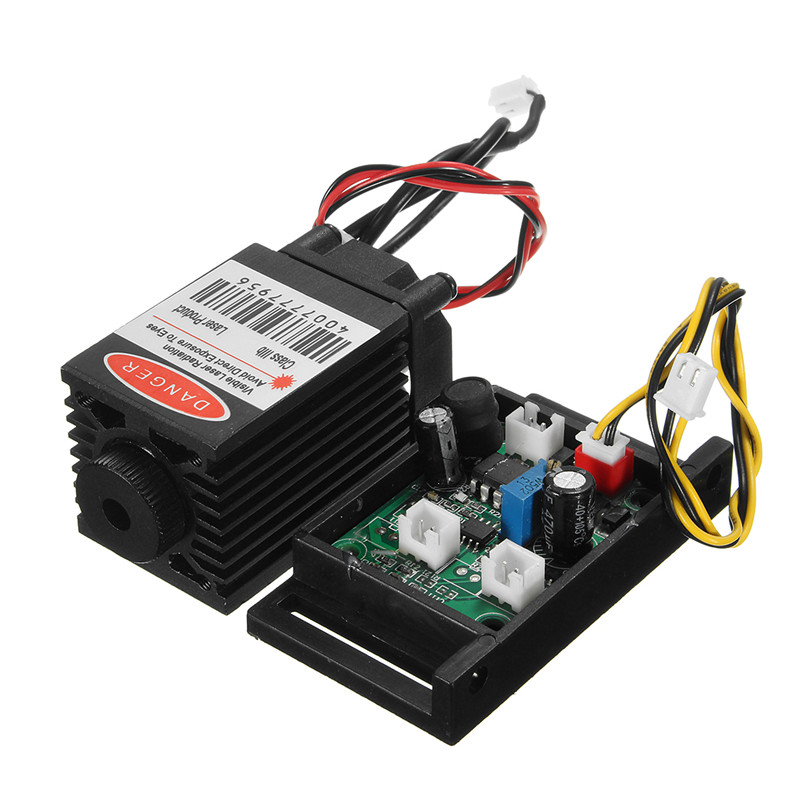 초점 가능한 적외선 IR 레이저 다이오드 도트 모듈, CNC 타각기, TTL, 선풍기 냉각 레이저 모듈, 12V, 500mw, 808nm