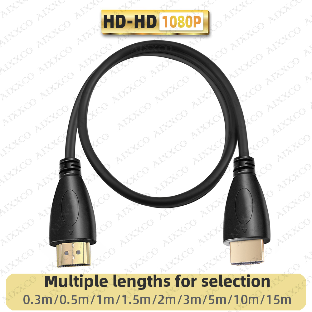 AIXXCO 0.5M 1.5M 1M 2M 3M 5M 10M 15M Mạ Vàng HDMI cáp 1.4 1080P 3D Video Cáp Cho HDTV Bộ Chia Switcher