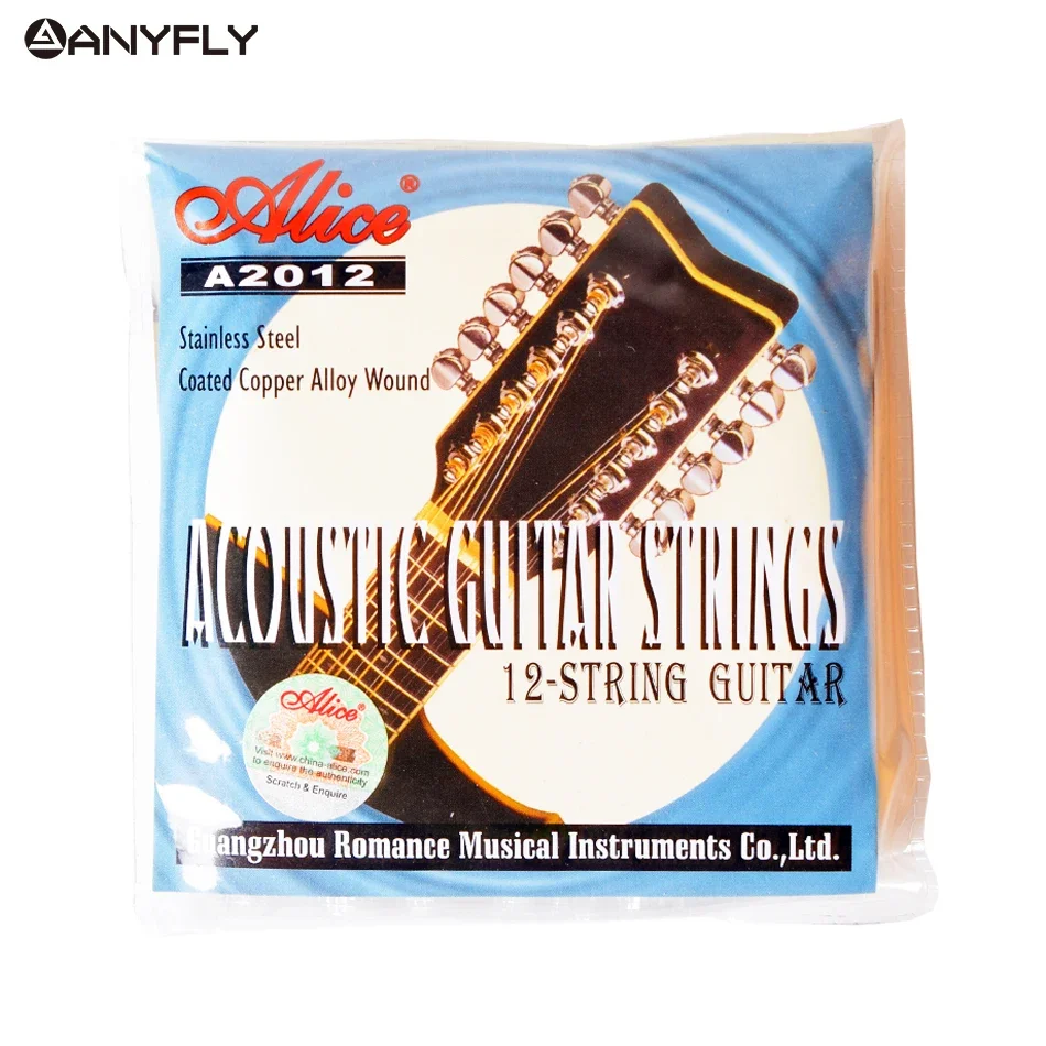 Alice A2012 12 Dây Guitar Acoustic 010-026 Dụng Cụ Âm Nhạc Phần Guitar Phụ Kiện 12 Guitarrra Dây 1 Bộ