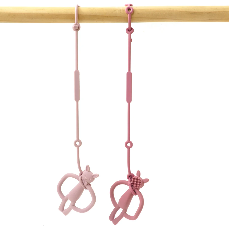 Babyfopspeenclips Zachte siliconen tandjesketting Babyspeelgoed Verstelbare babytepelhouder Dummy Clip Kinderwagen Babyaccessoires