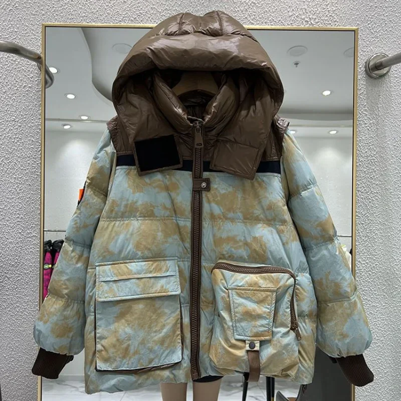Frauen Unten Jacke Parkas Winter Mäntel Jacken Mit Kapuze Mantel Warm Koreanische Mode Lose Neue