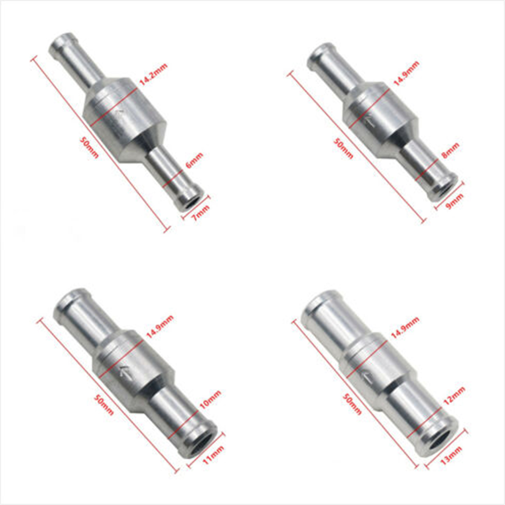 Válvula de Retorno Non-Return Chrome, 1Pc, 6-12mm, Combustível, Água, Gás, Caravanas, RV, Agriculture Hardware, 1Pc