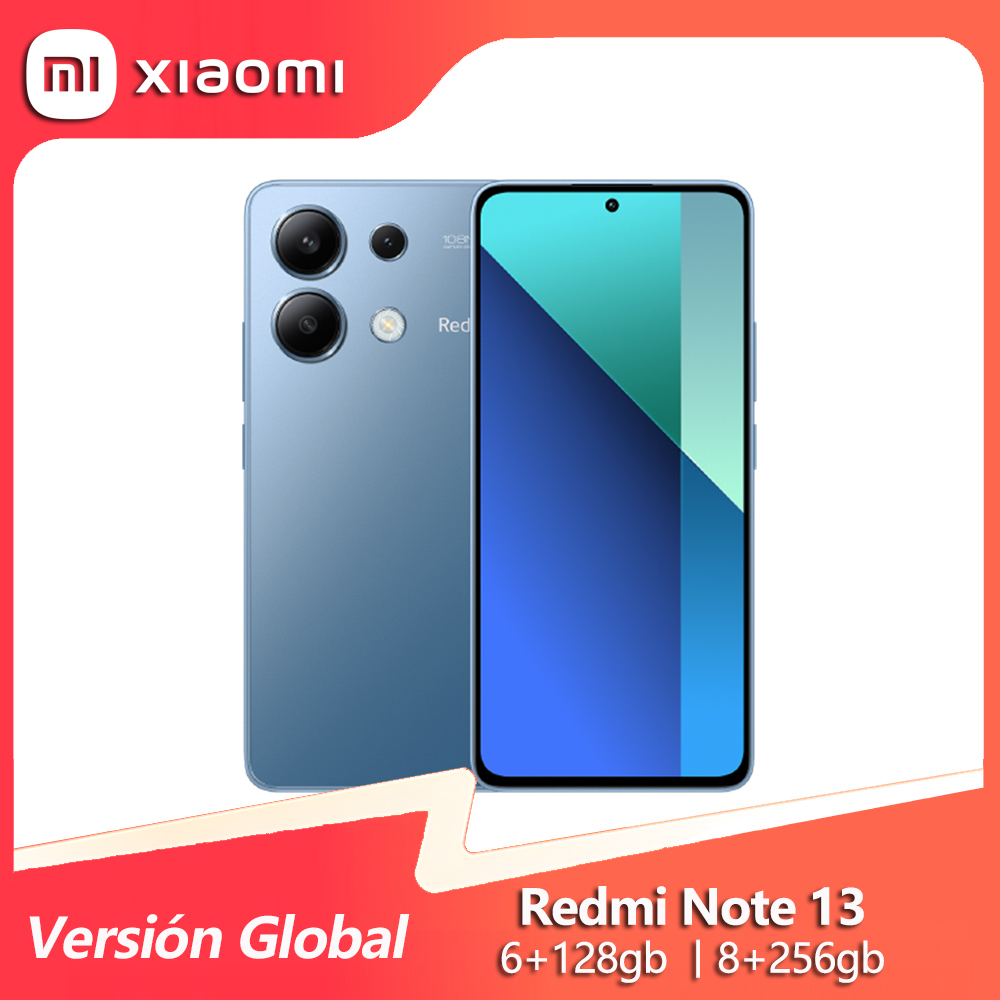 Xiaomi Redmi Note 13, Snapdragon 685, Pantalla AMOLED de 6,67" y 120 Hz, Cámara triple de 108 MP, Carga rápida de 33 W con batería de 5000mAh