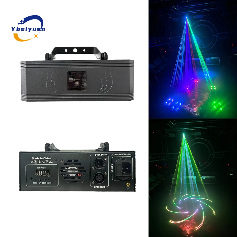 Z funkcją aplikacji Bluetooth 1W 2W 3W Projektor animacji 3D RGB pełnokolorowy efekt sceniczny DJ disco bar klub wesele impreza światło