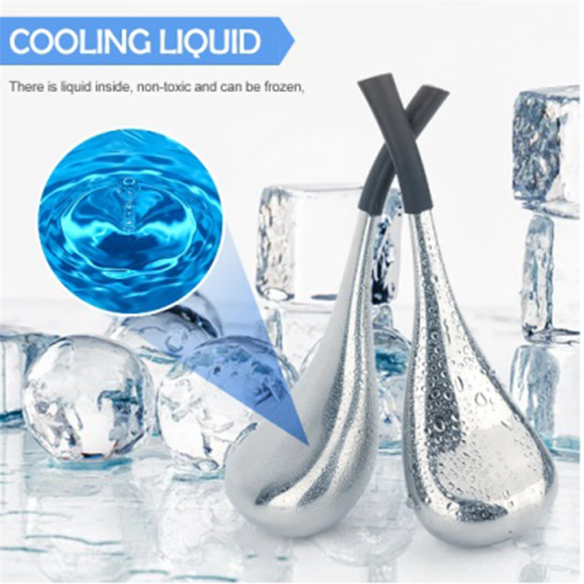 A71P Cooling Beauty Sticks Ice Wave Ball Massage Oogsalon Huidverzorgingshulpmiddelen voor meisjes Dames Spa Cold Roller