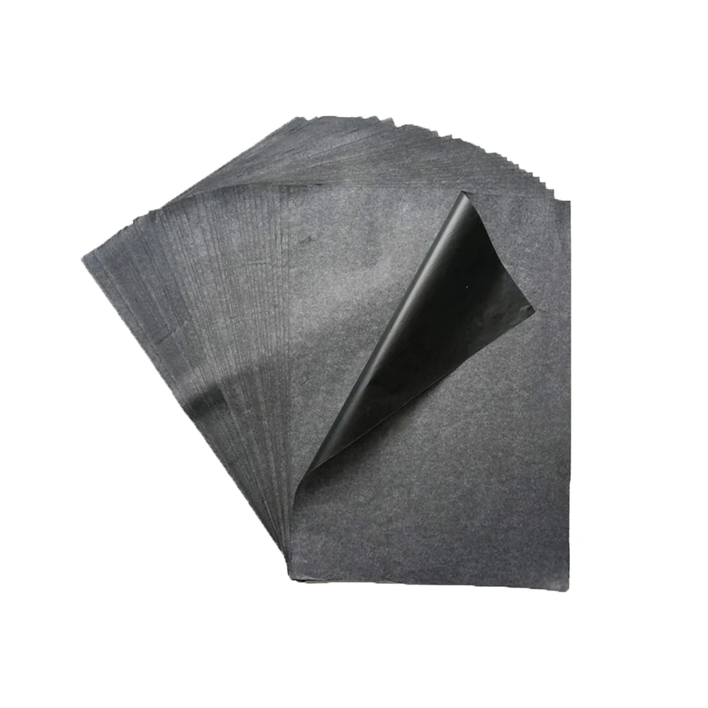 Papel de carbono A4, 100 hojas, papel de imagen reutilizable, papel de copia, transferencia de grafito, papel de transferencia de patrón de calco de carbono