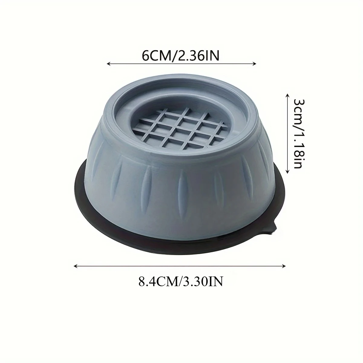 Almohadillas antivibración para pies, alfombrilla de goma antideslizante, amortiguadores silenciosos, soporte Universal para lavadora, refrigerador, muebles, 4 Uds.