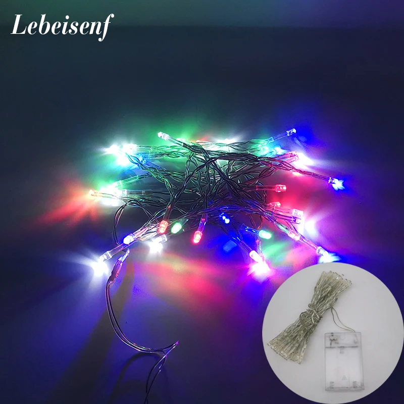 1M 2M ไฟ LED String กลางแจ้งวันหยุดปีใหม่ Fairy Tale Garland คริสต์มาสปาร์ตี้งานแต่งงานตกแต่งห้องนอนไฟ