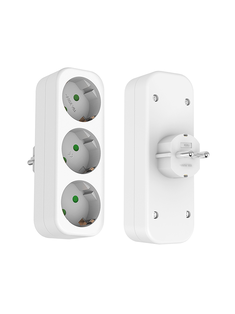EU Steckdose 3 Outlets Europäischen Standard Adapter Erweiterung Steckdose 2 Pin Stecker Verlängerung AC Konverter Adapter hause