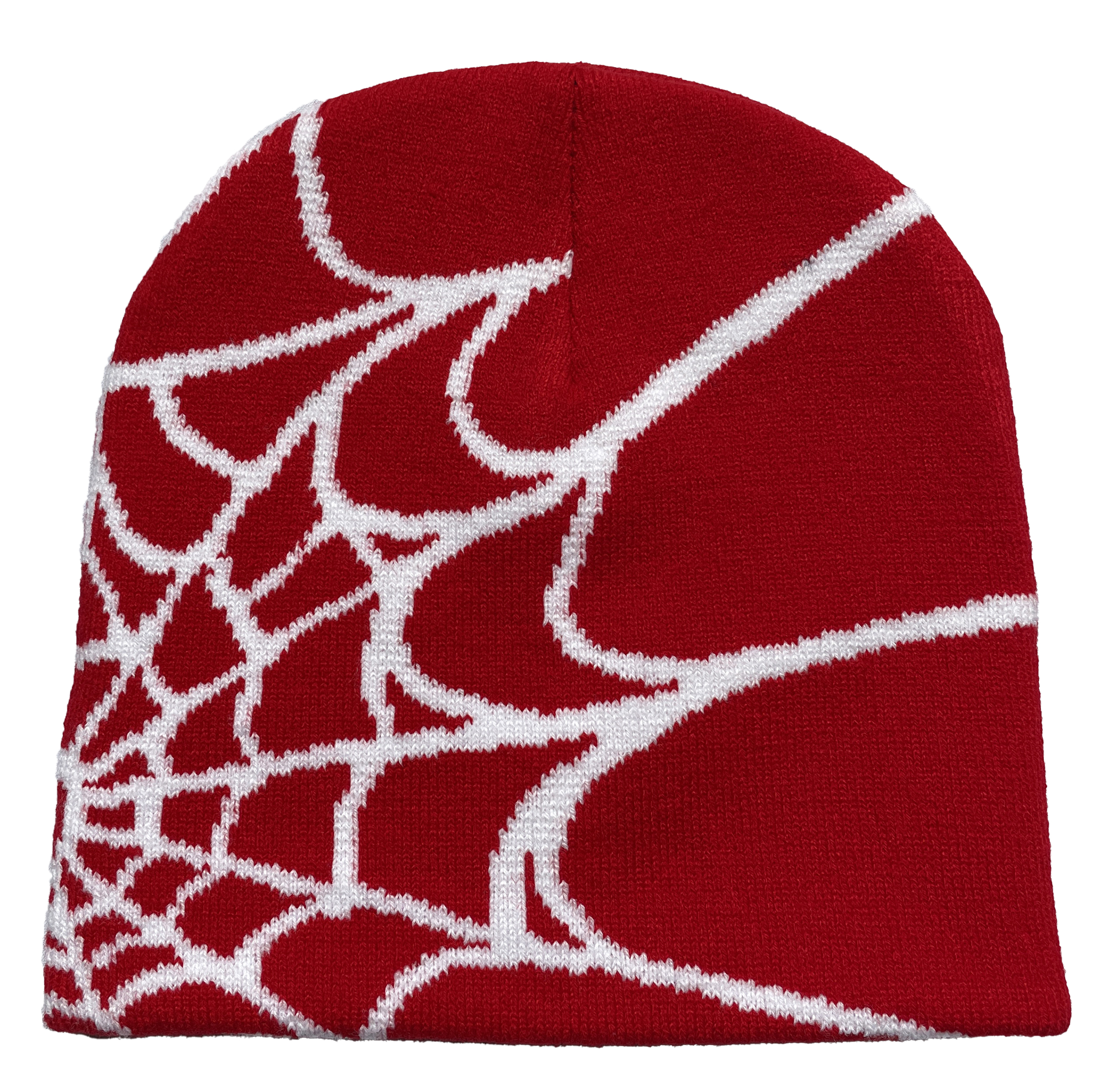 Cappello lavorato a maglia stampato con ragnatela unisex, cappello a cuffia con personalità calda per pullover da esterno