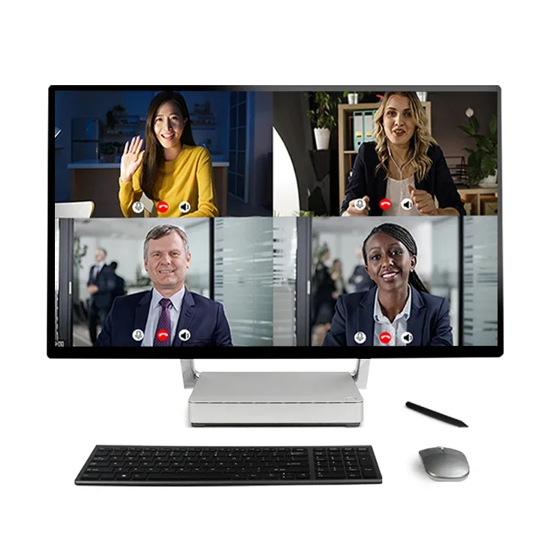 32" 27'' All In One Pc Core I7 I5 I3 8gb Ram 256gb Ssd 500gb Hdd 1920*1080p Hd Led Screen Monoblock Computer