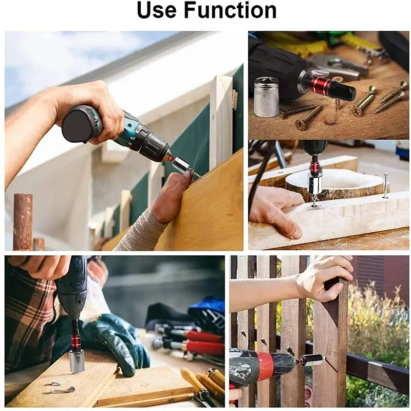 Adaptador de extensión de controlador de impacto, convertidor extendido, taladro eléctrico hexagonal a tuerca de alta velocidad, llave cuadrada masculina, herramienta eléctrica