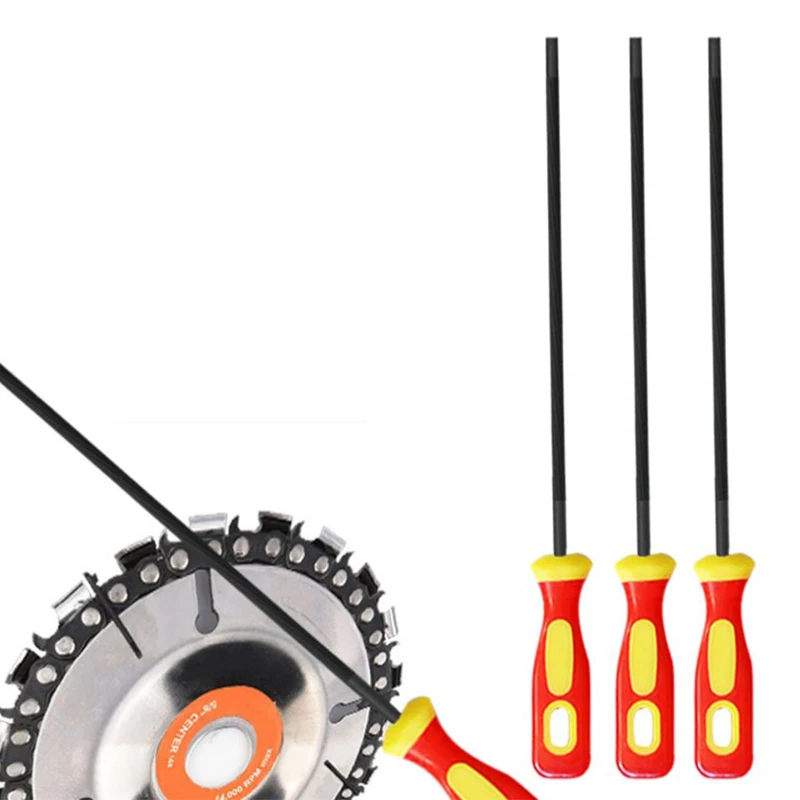 Vòng Thép Carbon Cao Cấp Mài Cưa Máy Cưa Xích Tập Tin Xù Cho Đồ Gỗ Cưa Máy Tập Tin 4Mm Máy Cưa Xích Tập Tin 1PC