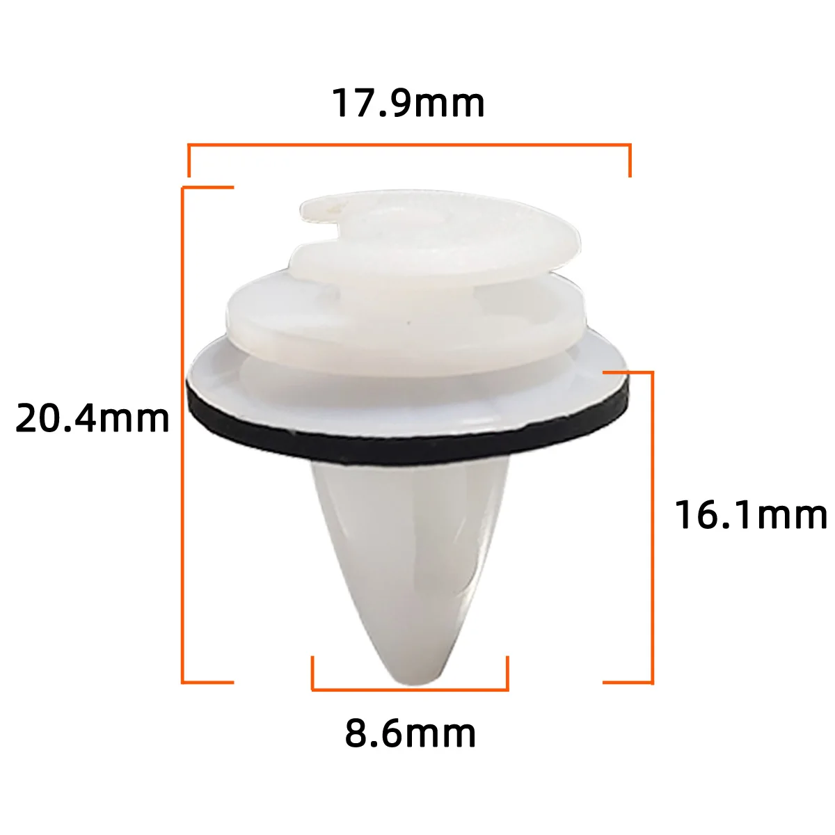 20/50/100 szt. Klipsy do paneli drzwiowych, elementy mocujące samochodowe, nity i mocowania, nity do paneli drzwiowych z pierścieniami uszczelniającymi, klipsy do zderzaków