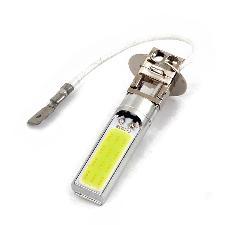 Lâmpadas de cabeça de condução xenon branco, lâmpada LED COB DRL, H3, 15W, 2 pcs