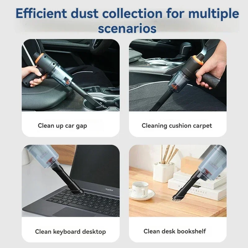 Mini aspirapolvere per auto Cordless Potente aspirapolvere wireless per auto Macchina per la pulizia dell'aspirapolvere portatile portatile