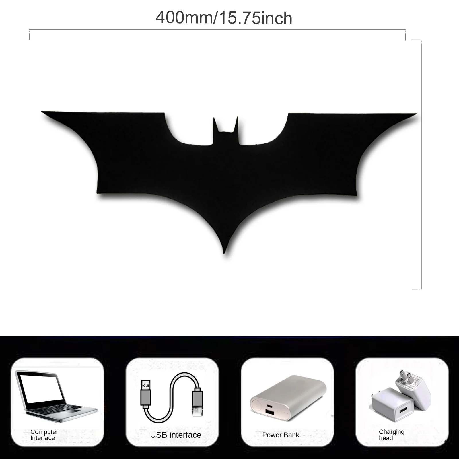 ZK50 Colorful And Cool LED Night Light Decorative Wall Lamp Plug-in Remote Control Color Changing Bat Wing Bedside Ambient Light