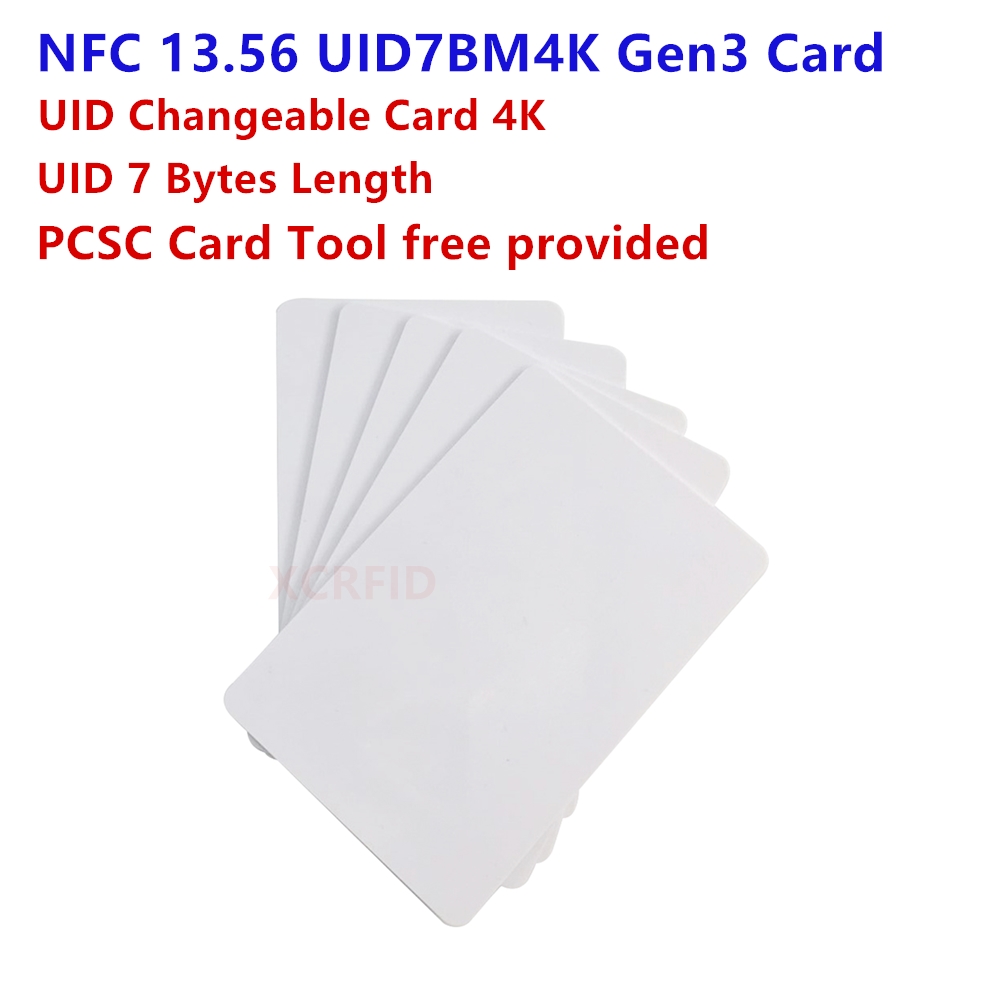 13.56mhz NFC UID7B4K  S70 0 Block Writable 7 Byte UID Changeable Rewritable Gen3 RFID Card Chinese Magic Card